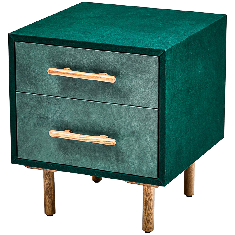 Тумба Smoky Green Nightstand Изумрудный Древесина Тумба Smoky Green Nightstand Изумрудный Древесина во Владивостоке | Loft Concept