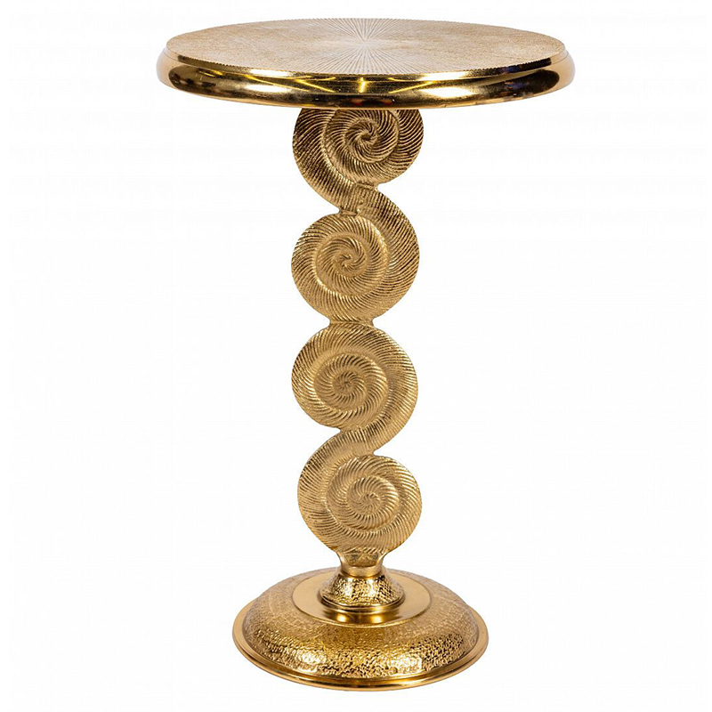 Кофейный стол из металла с круглой столешницей Table Gold Metal Золотой Кофейный стол из металла с круглой столешницей Table Gold Metal Золотой во Владивостоке | Loft Concept