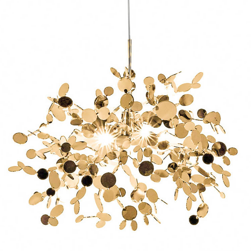 Люстра Terzani Argent Suspension Gold Pendant Lamp 85 Золотой Люстра Terzani Argent Suspension Gold Pendant Lamp 85 Золотой во Владивостоке | Loft Concept