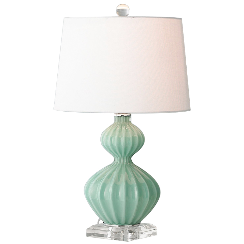 Настольная лампа Loraine Green Table lamp Античный зеленый Настольная лампа Loraine Green Table lamp Античный зеленый во Владивостоке | Loft Concept