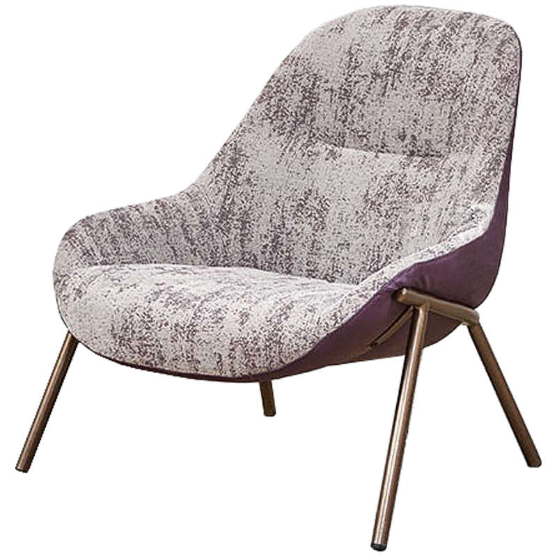 Кресло Nazario Chair Бронза Сиреневый Кресло Nazario Chair Бронза Сиреневый во Владивостоке | Loft Concept