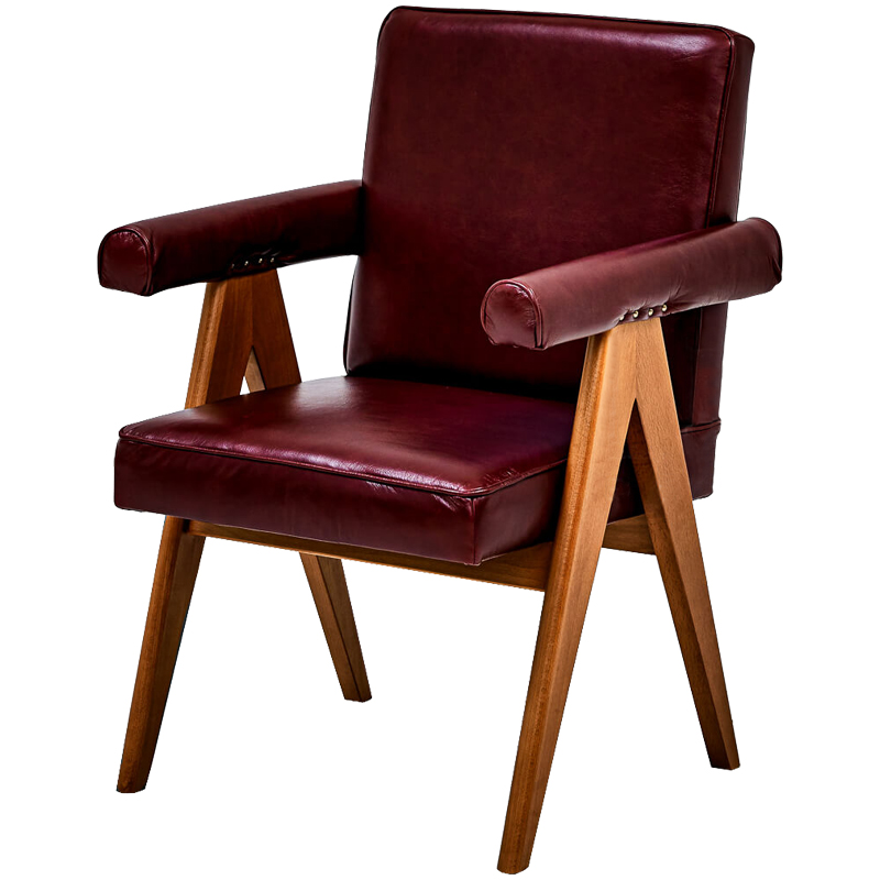 Стул Cherry Modern Chair Бургундский красный Древесина Стул Cherry Modern Chair Бургундский красный Древесина во Владивостоке | Loft Concept