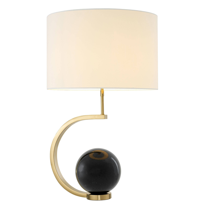 Настольная лампа Eichholtz Table Lamp Luigi Black marble Белый Глянцевое золото Черный Мрамор Nero Настольная лампа Eichholtz Table Lamp Luigi Black marble Белый Глянцевое золото Черный Мрамор Nero во Владивостоке | Loft Concept