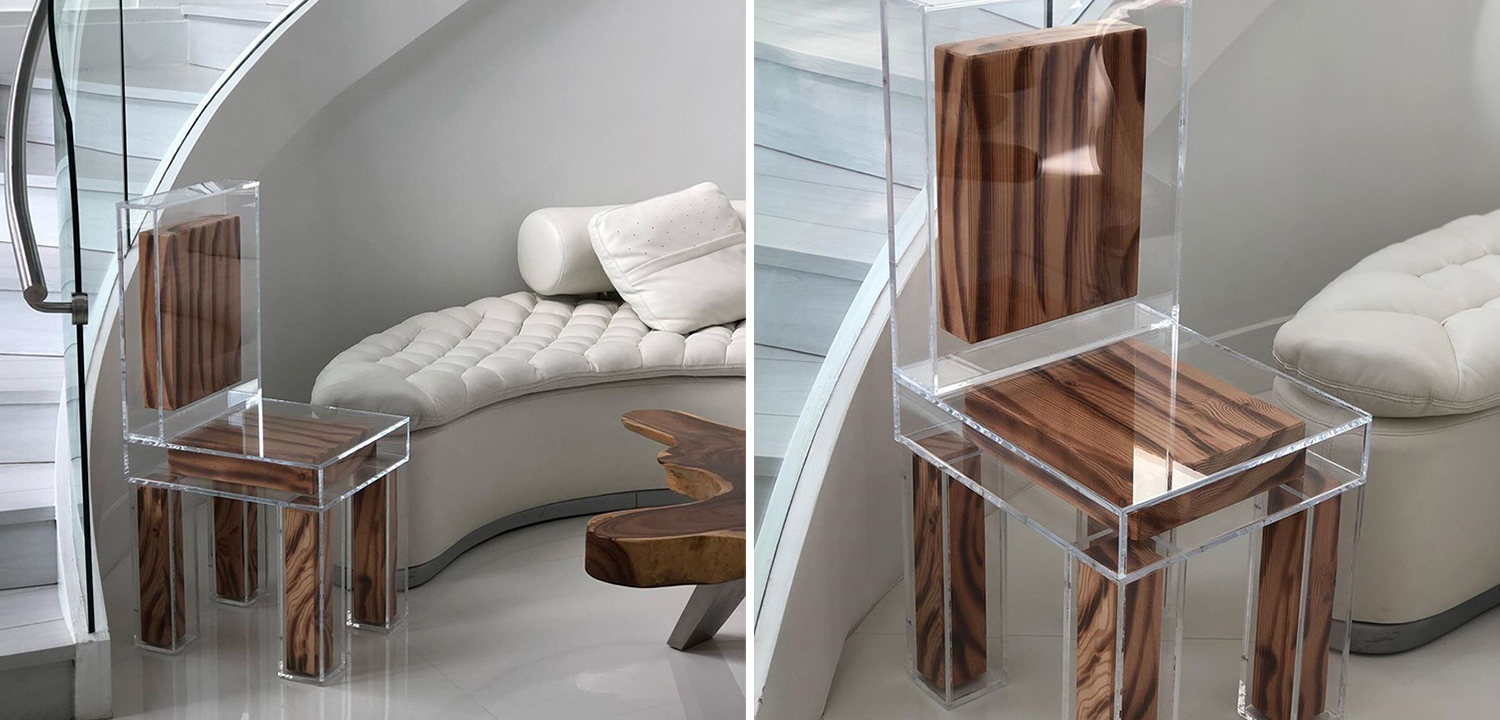 Стул Transparent Wood Chair - фото