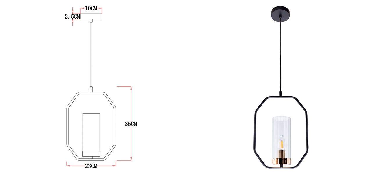 Светильник подвесной Daniel  - фото №1