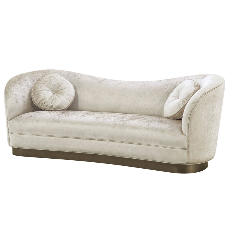Диван Eichholtz Sofa Jackie Бежевый Бронза Диван Eichholtz Sofa Jackie Бежевый Бронза во Владивостоке | Loft Concept