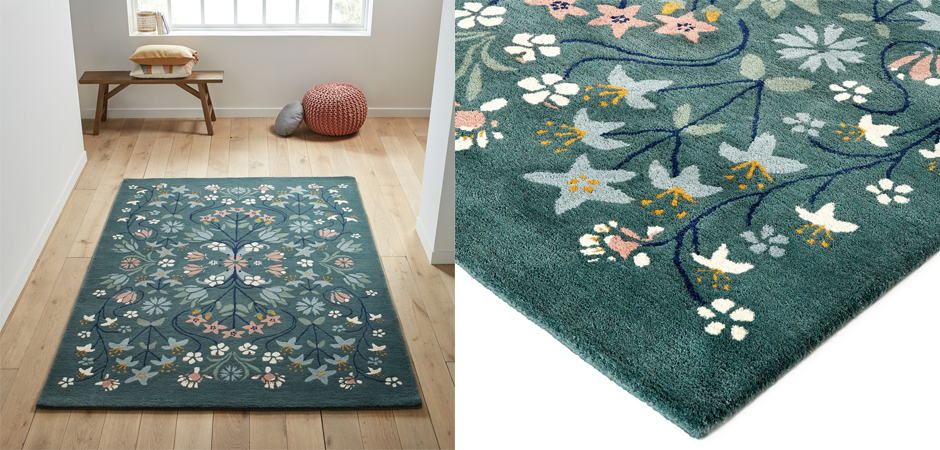 Ковер Floral Pattern 100% шерсть Ковер Floral Pattern 100% шерсть - Loft-Concept во Владивостоке