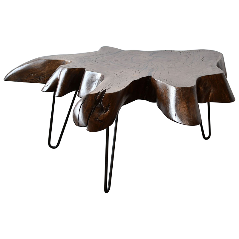 Кофейный стол Tallulah Industrial Metal Rust Coffee Table Коричневый Черный Кофейный стол Tallulah Industrial Metal Rust Coffee Table Коричневый Черный во Владивостоке | Loft Concept