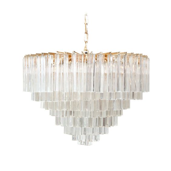 Люстра Chandelier Odeon Глянцевое золото Прозрачное Стекло Люстра Chandelier Odeon Глянцевое золото Прозрачное Стекло во Владивостоке | Loft Concept