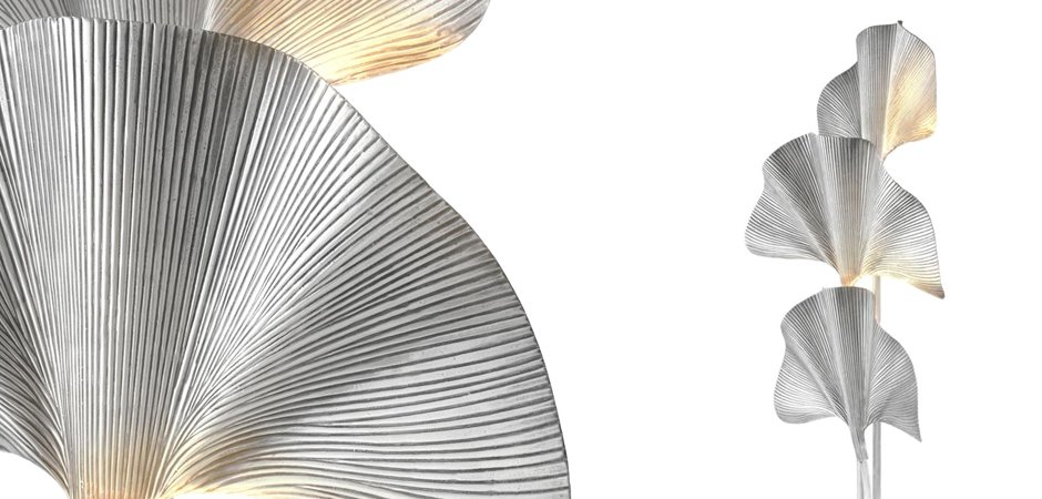 Торшер Eichholtz Floor Lamp Las Palmas Silver Торшер Eichholtz Floor Lamp Las Palmas Silver - Loft-Concept во Владивостоке