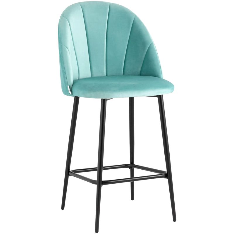 Барный Стул Balsari S Chair Цвет Тиффани Голубой Черный Барный Стул Balsari S Chair Цвет Тиффани Голубой Черный во Владивостоке | Loft Concept
