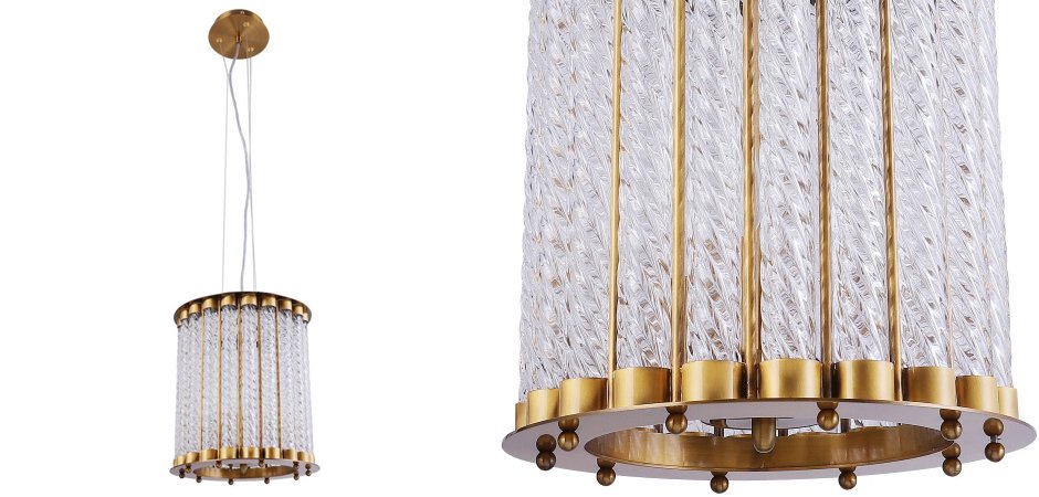 Люстра Glass Spirals Cylinder Люстра Glass Spirals Cylinder - Loft-Concept во Владивостоке