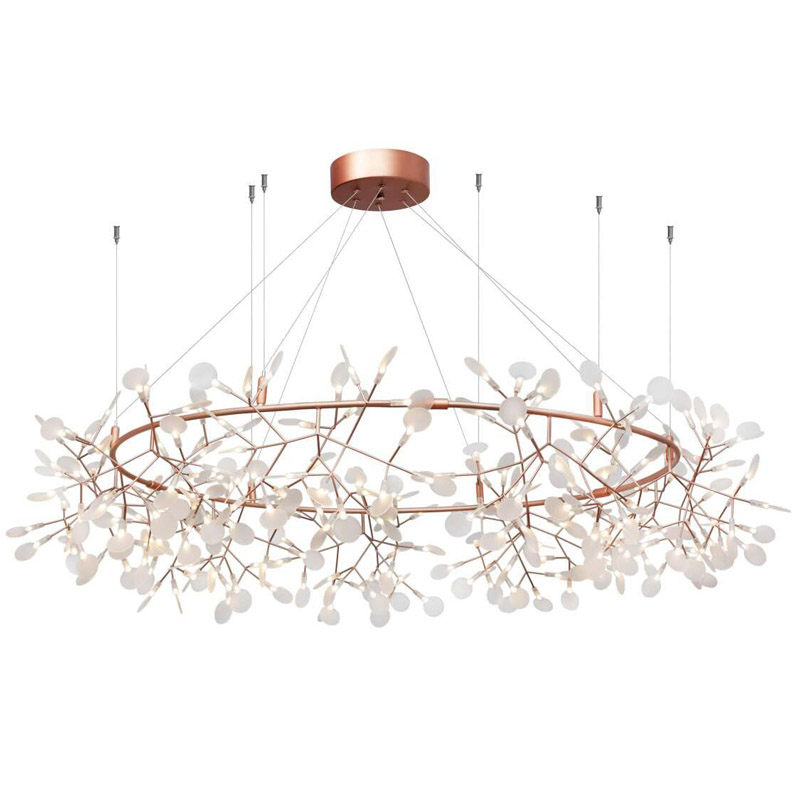 Люстра Heracleum rose gold 160 Розовое золото Белый Люстра Heracleum rose gold 160 Розовое золото Белый во Владивостоке | Loft Concept