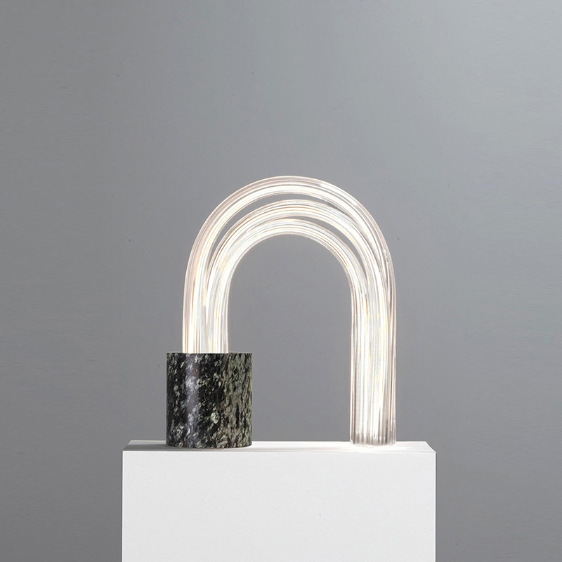 Настольная лампа Spring Lamp Черный Белый Настольная лампа Spring Lamp Черный Белый во Владивостоке | Loft Concept