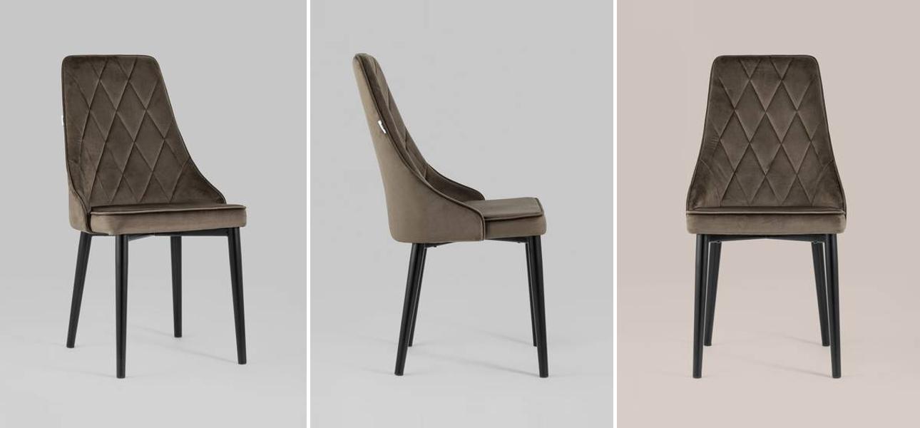 Стул Versailles Chair Коричневый Велюр - фото