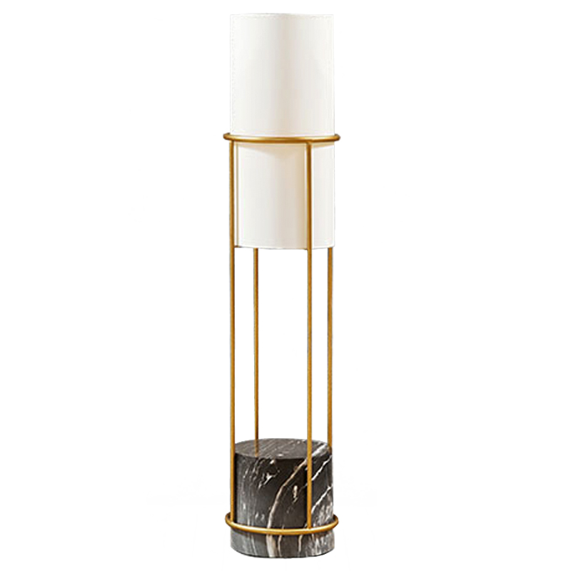 Напольная лампа Delfino Floor lamp Золотой Белый Черный Напольная лампа Delfino Floor lamp Золотой Белый Черный во Владивостоке | Loft Concept