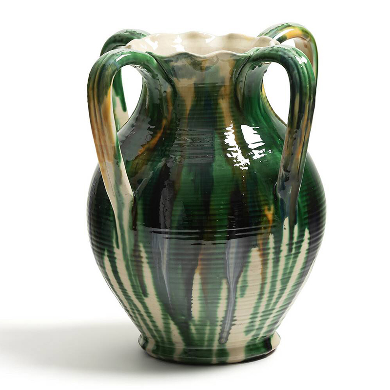 Ваза Faience Vase III Белый Зеленый Желтый Синий Ваза Faience Vase III Белый Зеленый Желтый Синий во Владивостоке | Loft Concept