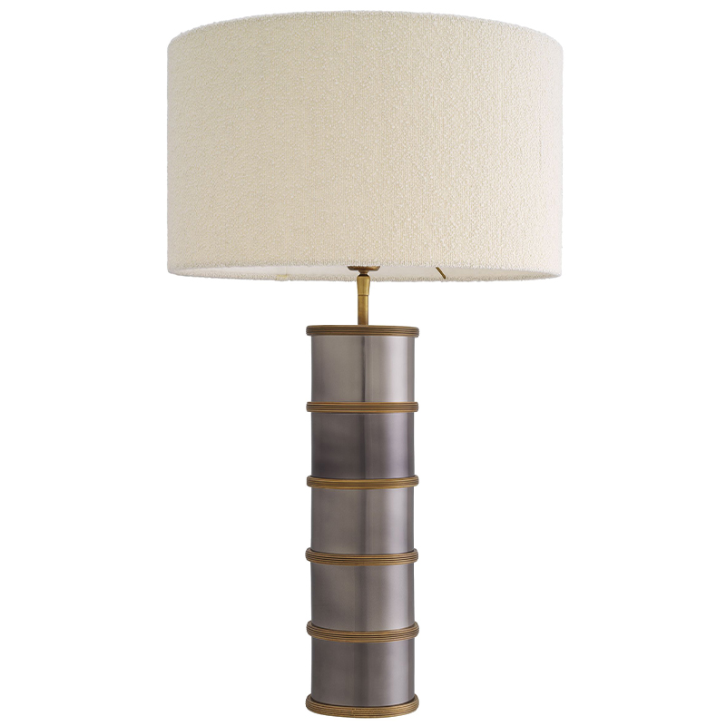 Настольная лампа Eichholtz Table Lamp Ella Латунь Серый Белый Настольная лампа Eichholtz Table Lamp Ella Латунь Серый Белый во Владивостоке | Loft Concept