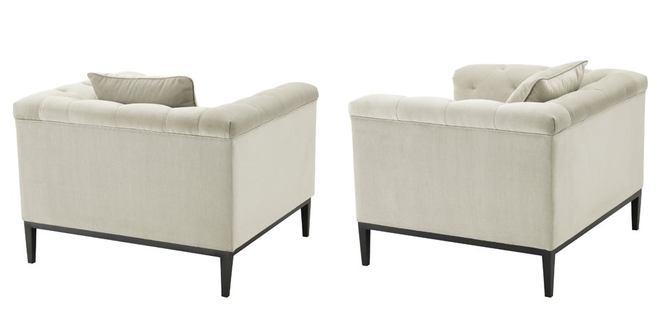 Кресло Eichholtz Chair Cesare Pebble grey Кресло Eichholtz Chair Cesare Pebble grey - Loft-Concept во Владивостоке