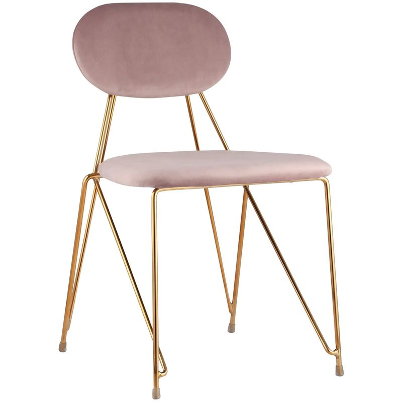 Стул Alice Chair Велюр Пастельно-Розовый Розовый пастельный Золотой Стул Alice Chair Велюр Пастельно-Розовый Розовый пастельный Золотой во Владивостоке | Loft Concept