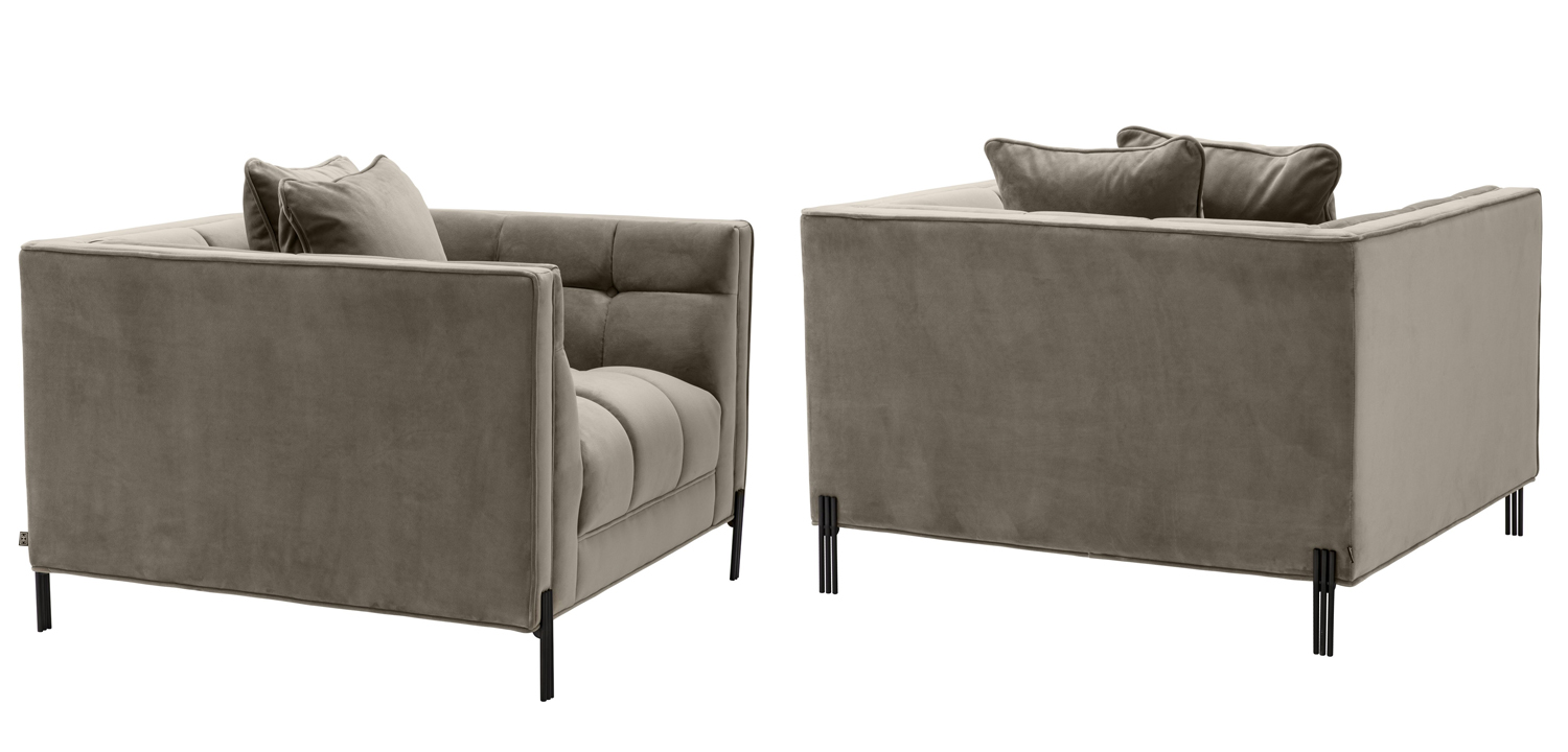 Кресло Eichholtz Chair Sienna greige - фото №1