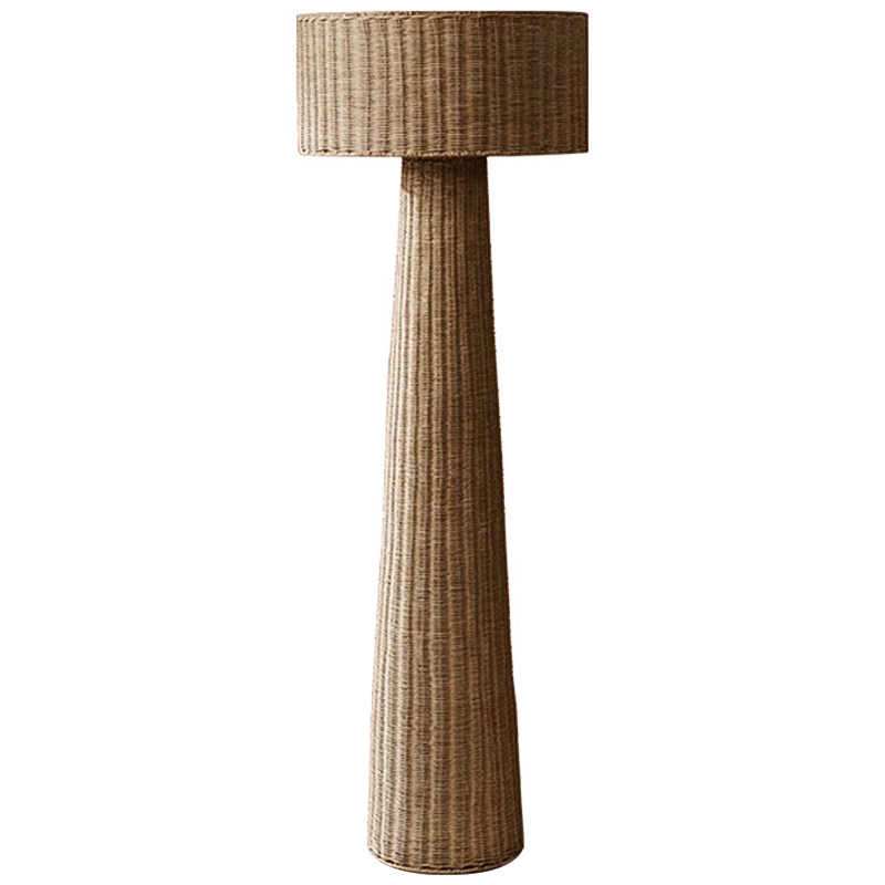 Торшер Wicker Furniture Poe Floor Lamp Коричневый во Владивостоке | Loft Concept 