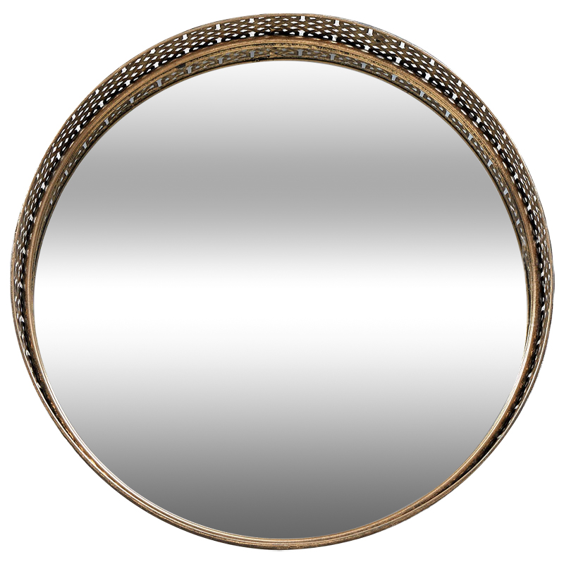 Круглое зеркало Mikayla Round Brass Mirror Латунь Зеркало во Владивостоке | Loft Concept 