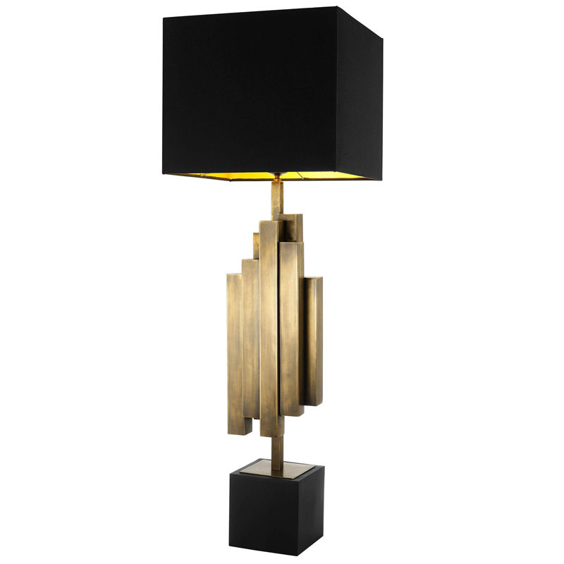 Настольная лампа Eichholtz Table Lamp Beau Rivage Черный Винтажная латунь Настольная лампа Eichholtz Table Lamp Beau Rivage Черный Винтажная латунь во Владивостоке | Loft Concept