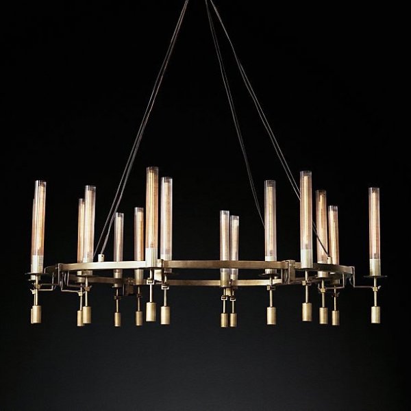 Люстра RH FONTANELLE Round Chandelier 16 Латунь Люстра RH FONTANELLE Round Chandelier 16 Латунь во Владивостоке | Loft Concept