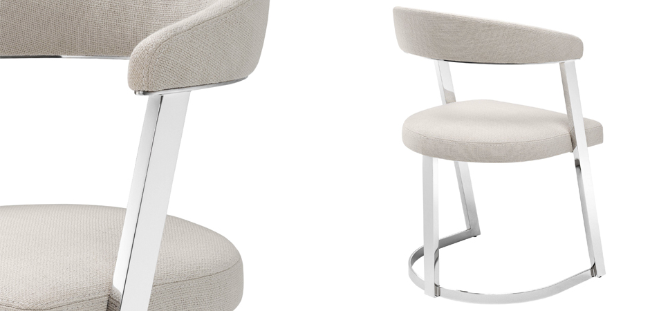 Стул Eichholtz Dining Chair Dexter Nickel Стул Eichholtz Dining Chair Dexter Nickel - Loft-Concept во Владивостоке
