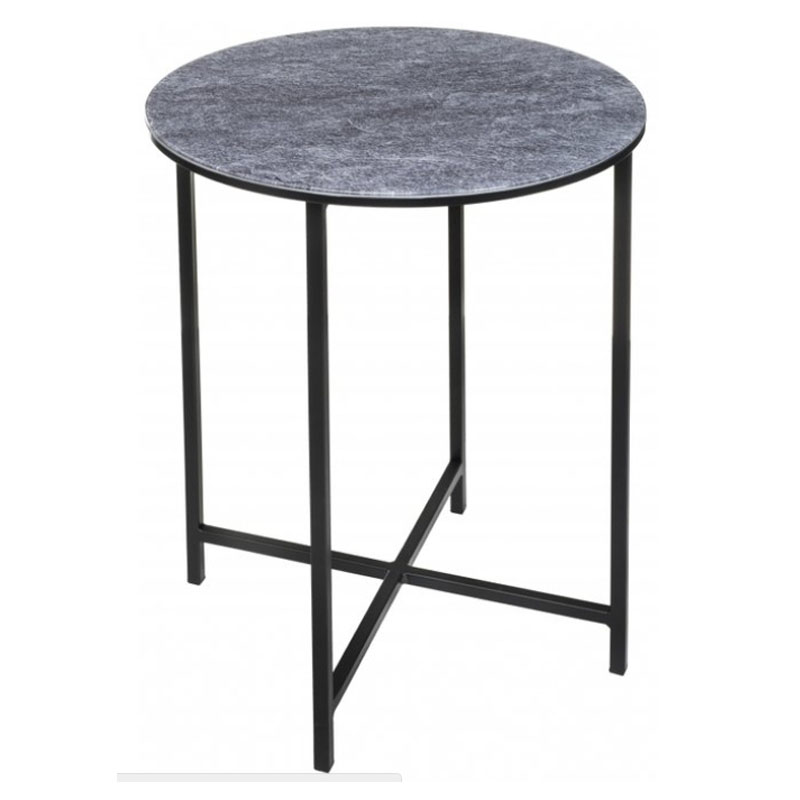 Приставной стол Zermatt Side Table round gray Серый (Gray) Приставной стол Zermatt Side Table round gray Серый (Gray) во Владивостоке | Loft Concept