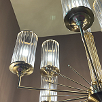 Люстра с 9-ю цилиндрическими стеклянными плафонами Jeanette варинант исполнения - 5 | Loft Concept во Владивостоке