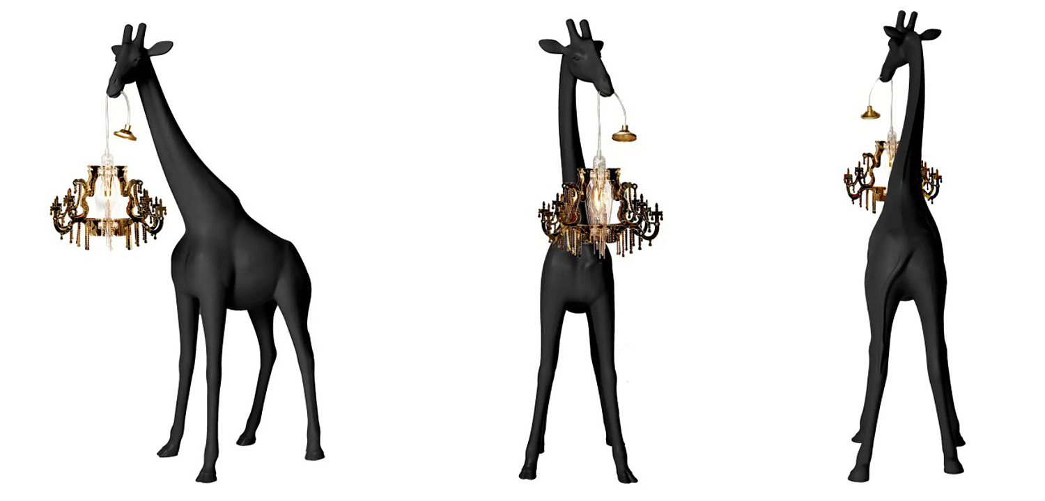 Настольная лампа черный жираф Black Giraffe Table Lamp Настольная лампа черный жираф Black Giraffe Table Lamp - Loft-Concept во Владивостоке