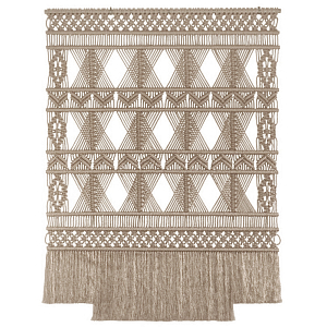 Панно на стену плетеное Макраме бежевый цвет 