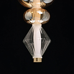 Подвесной светильник с вертикальной композицией из прозрачных и янтарных стеклянных шаров и ромбов Gabriel Scott Luna варинант исполнения - 8 | Loft Concept во Владивостоке