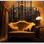 Настольная лампа c абажуром в форме купола из натурального камня  Heavenly Harmony варинант исполнения - 6 | Loft Concept во Владивостоке