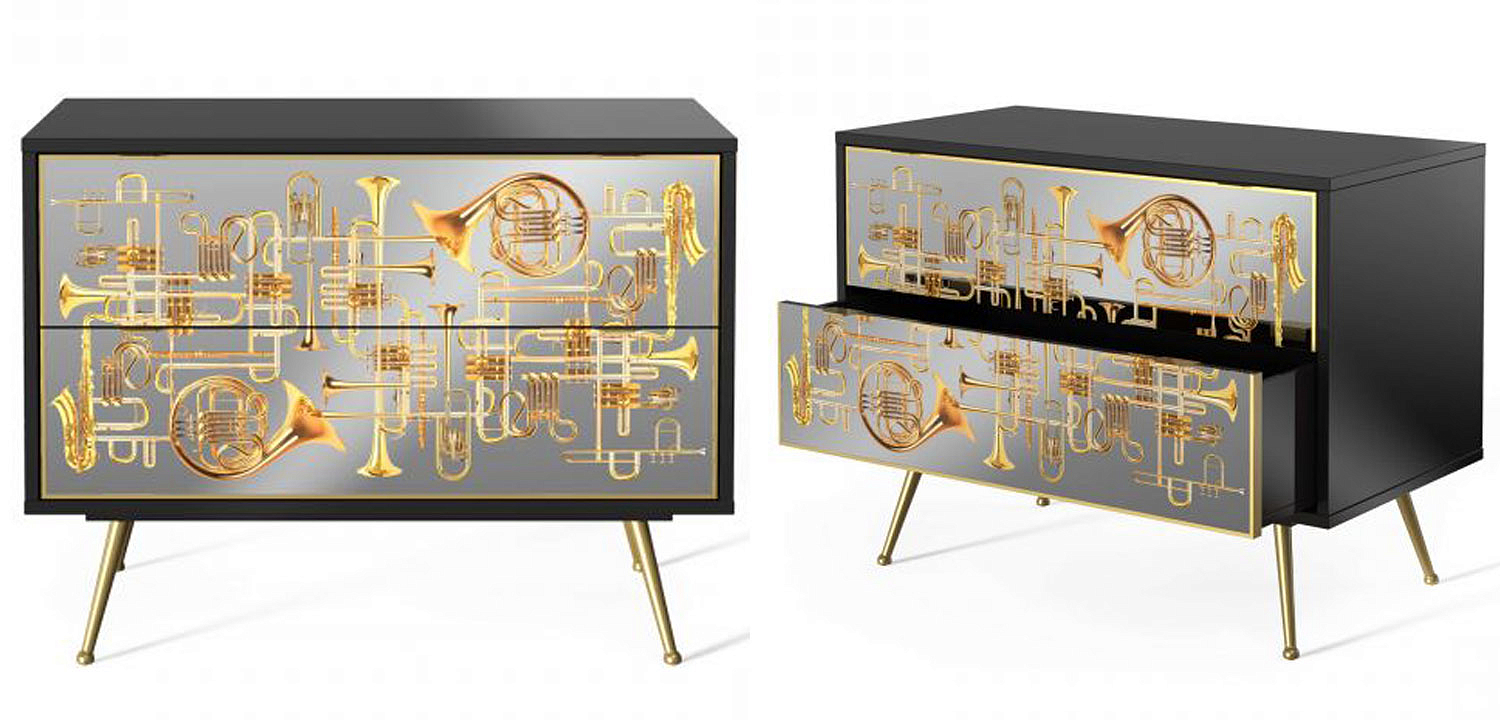 Комод Seletti Chest of Two Drawers Trumpets Комод Seletti Chest of Two Drawers Trumpets - Loft-Concept во Владивостоке