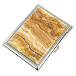 Портсигар с газовой зажигалкой из натурального камня Оникс Stone Cigarettes Cases варинант исполнения - 1 | Loft Concept во Владивостоке