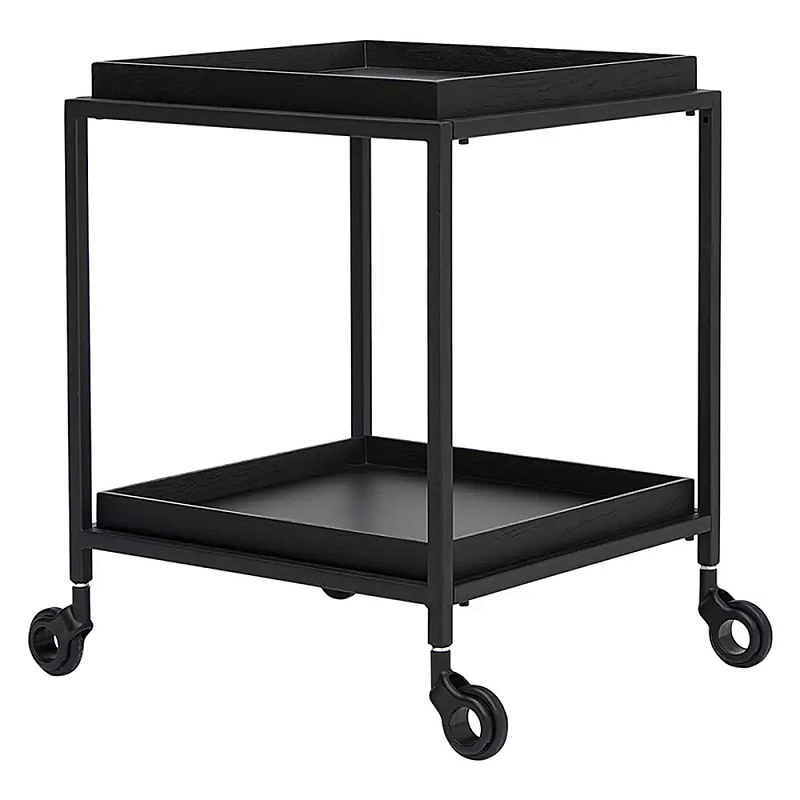 Тумба чёрная на колёсах Cabinet on Wheels Черный Тумба чёрная на колёсах Cabinet on Wheels Черный во Владивостоке | Loft Concept