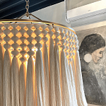 Люстра белая плетеная с кисточками Boho Tassel Chandelier варинант исполнения - 4 | Loft Concept во Владивостоке