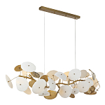 Люстра с белыми и золотистыми цветами G9 Dahlia Flowers Lamp варинант исполнения - 4 | Loft Concept во Владивостоке