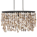 Люстра овальная с подвесками из устричных раковин Sea Ravens варинант исполнения - 3 | Loft Concept во Владивостоке