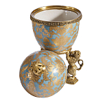 Шкатулка на величественных львах из фарфора с бронзовыми элементами Eden Garden варинант исполнения - 2 | Loft Concept во Владивостоке