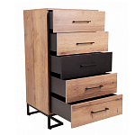 Комод с 5-ю ящиками в стиле лофт Urban Style Space варинант исполнения - 5 | Loft Concept во Владивостоке