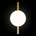 Бра с золотым основанием и белым плафоном в форме шара Bubble варинант исполнения - 5 | Loft Concept во Владивостоке