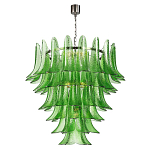 Люстра из семи ярусов зеленого стекла Independence варинант исполнения - 1 | Loft Concept во Владивостоке