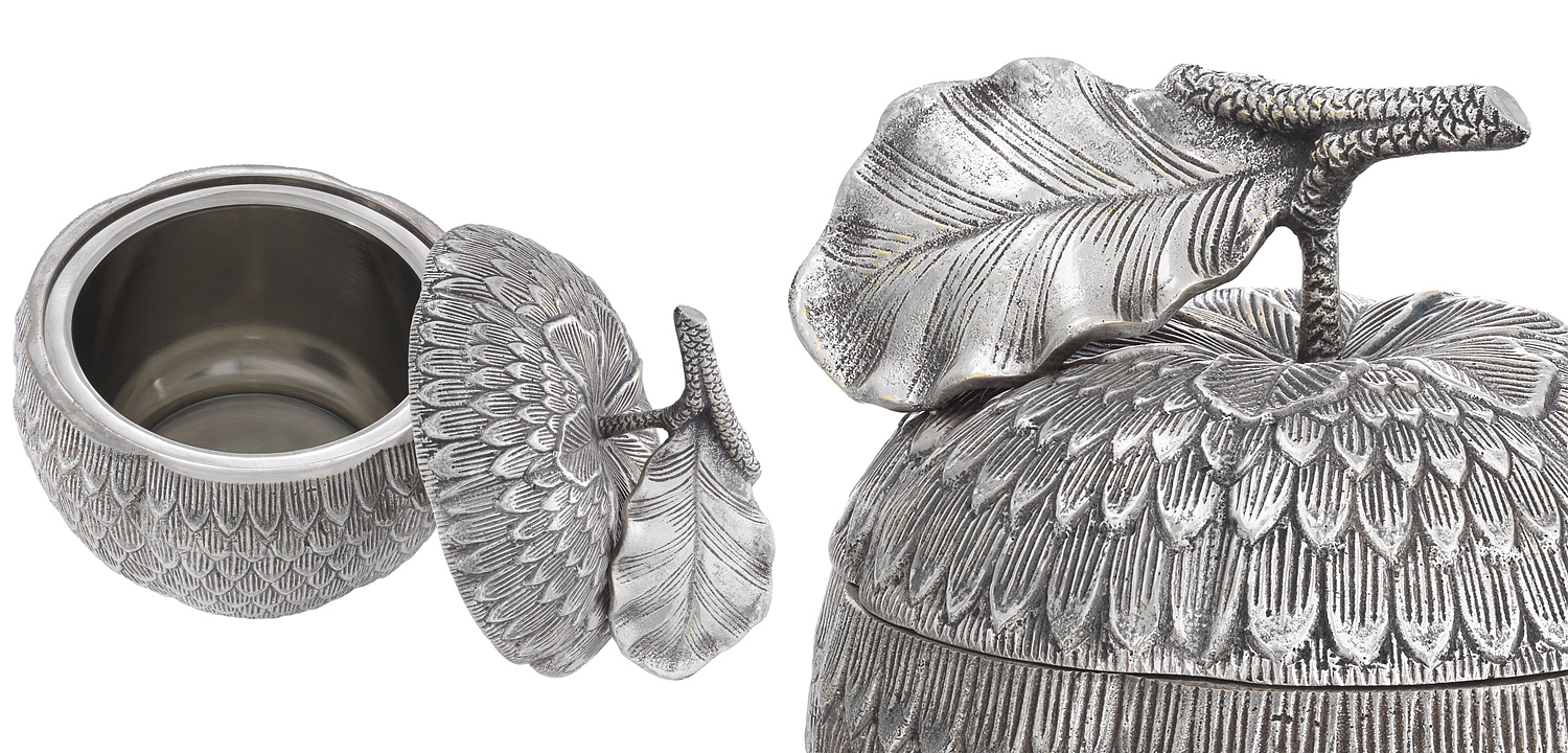 Шкатулка Eichholtz Box Custard Apple Silver Шкатулка Eichholtz Box Custard Apple Silver - Loft-Concept во Владивостоке