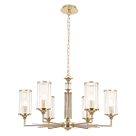 Люстра с 6-ю цилиндрическими стеклянными плафонами Jeanette варинант исполнения - 2 | Loft Concept во Владивостоке