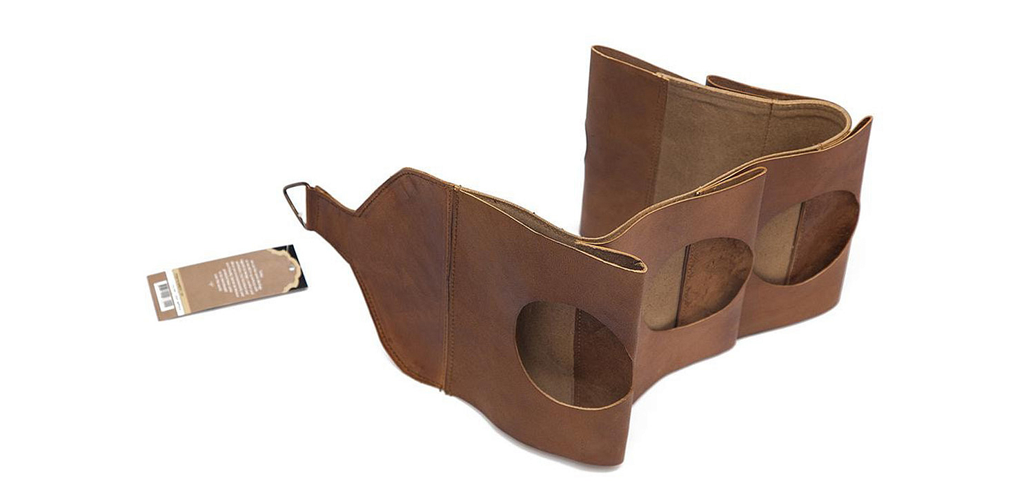 Бутылочница из кожи буйвола - Loft-Concept во Владивостоке