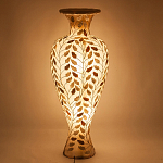 Торшер из перламутра в виде вазы Indonesian Vase варинант исполнения - 2 | Loft Concept во Владивостоке